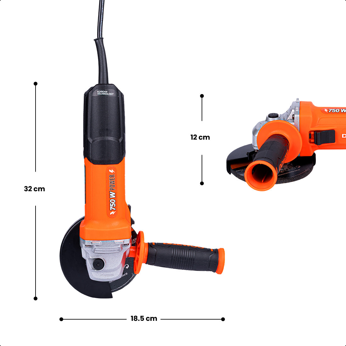 Esmeriladora 4-1/2" 750W 11000rpm DAEWOO