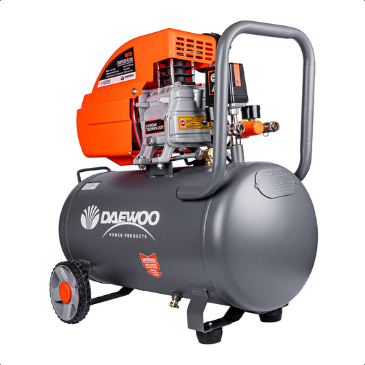 Compresor de aire, lubricado, horizontal 50L 2.5HP 110V 115psi DAEWOO