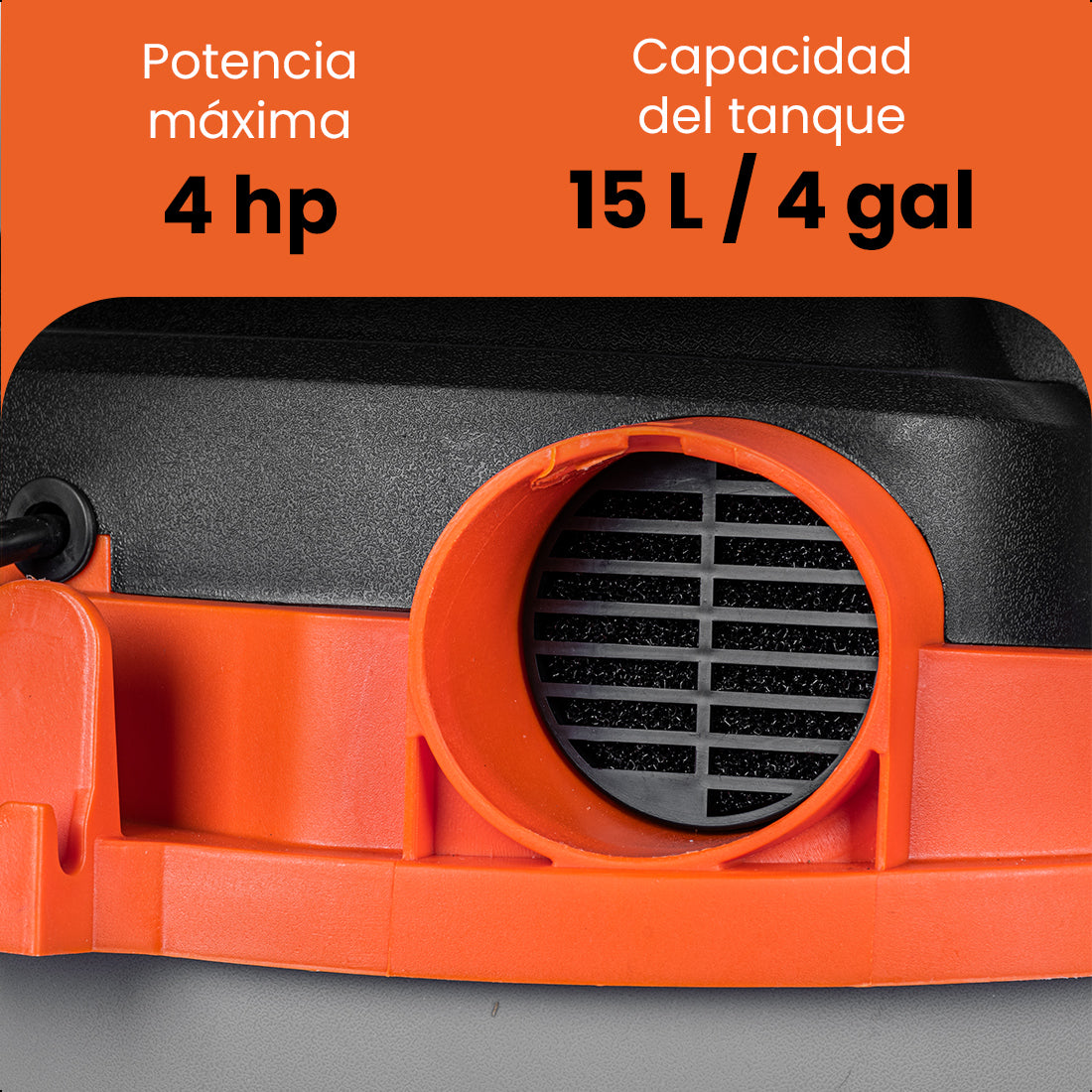 Aspiradora Polvo y Agua 15 litros 4HP Seco/Húmedo DAEWOO
