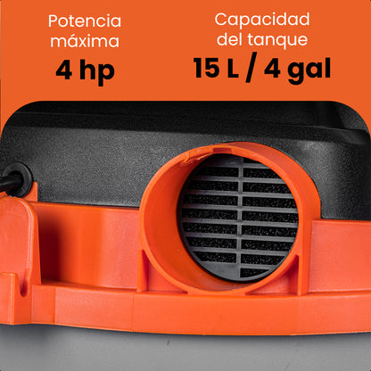 Aspiradora Polvo y Agua 15 litros 4HP Seco/Húmedo DAEWOO