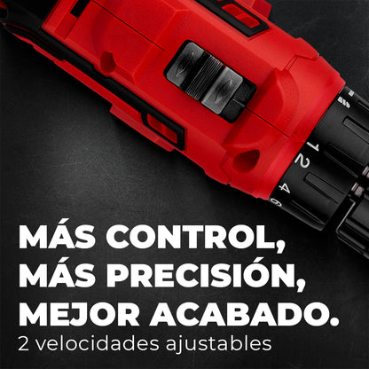 Taladro Inalámbrico Compacto 3/8” 20V ENERGIZER con Batería 2Ah y Cargador – Ideal para Uso Doméstico y de Bricolaje "