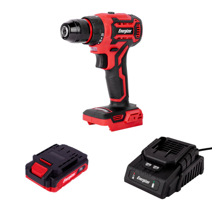 Taladro Inalámbrico 3/8” 20V ENERGIZER con Batería 2Ah y Cargador – Uso Doméstico y Profesional