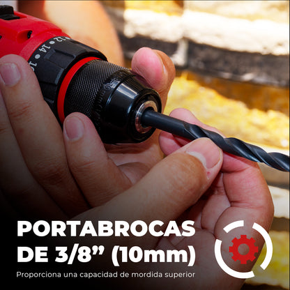 Taladro Inalámbrico 3/8” 20V ENERGIZER con Batería 2Ah y Cargador – Uso Doméstico y Profesional