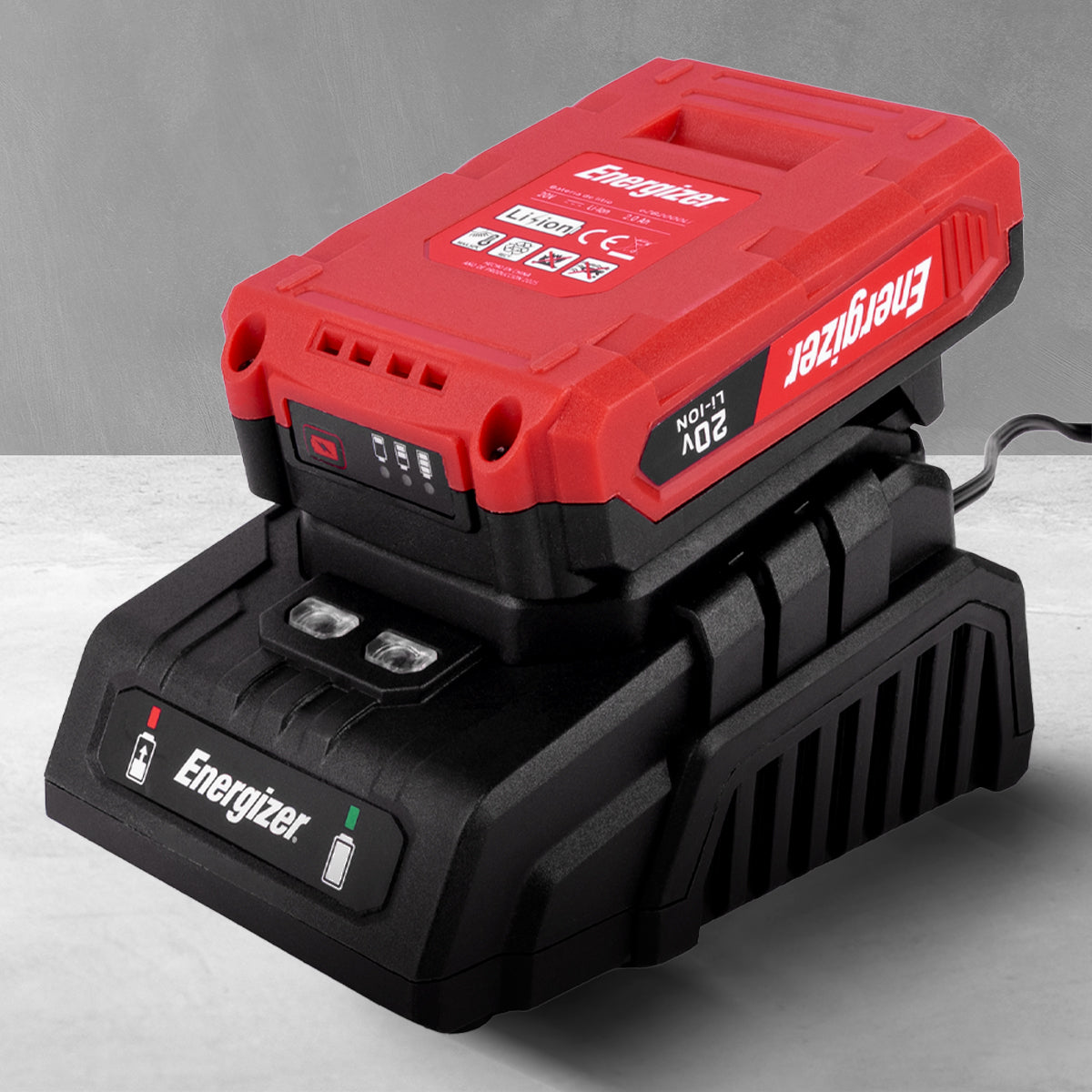 Taladro Inalámbrico 3/8” 20V ENERGIZER con Batería 2Ah y Cargador – Uso Doméstico y Profesional