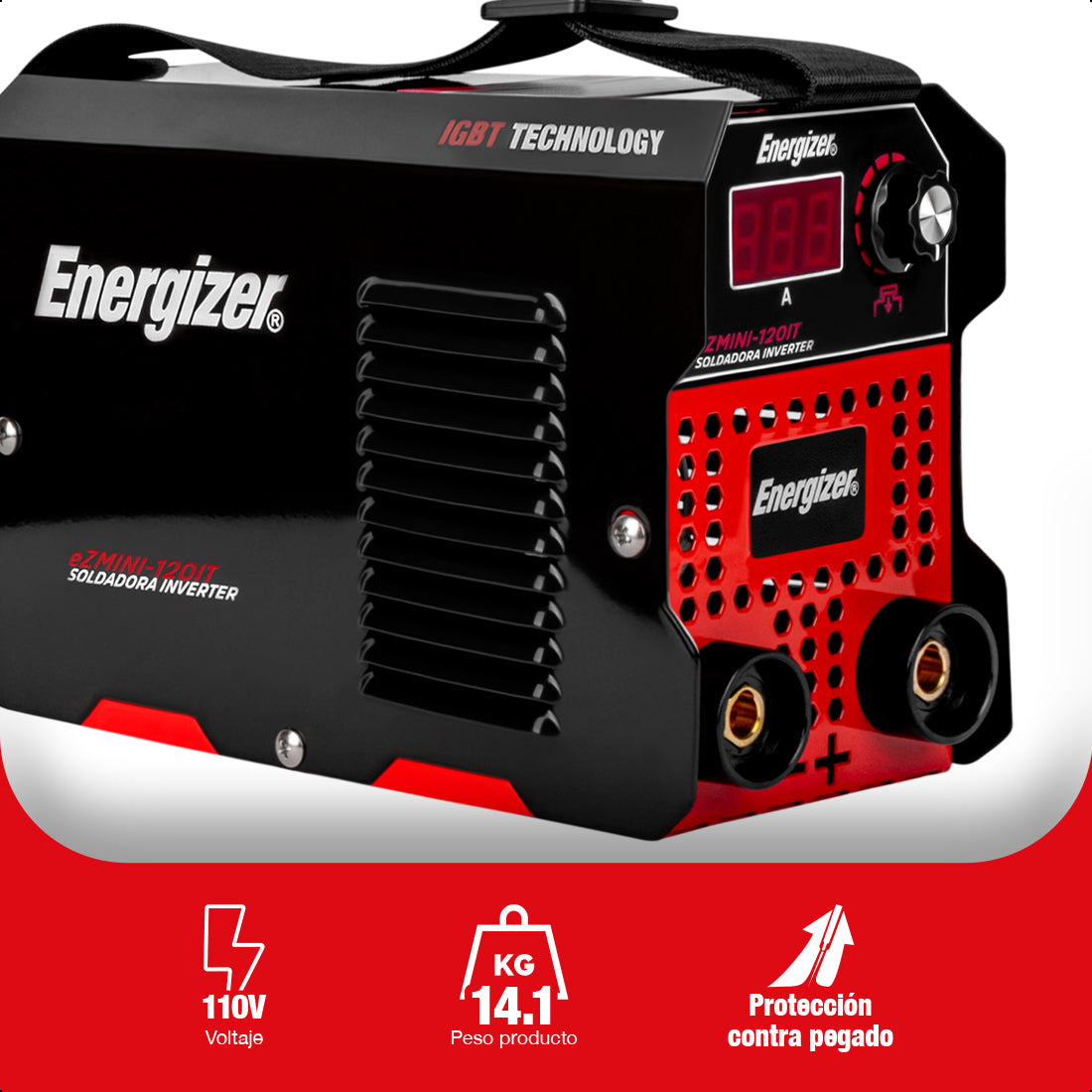 Soldadora inversora EZMINI-120IT 120 A, 110 V, ENERGIZER