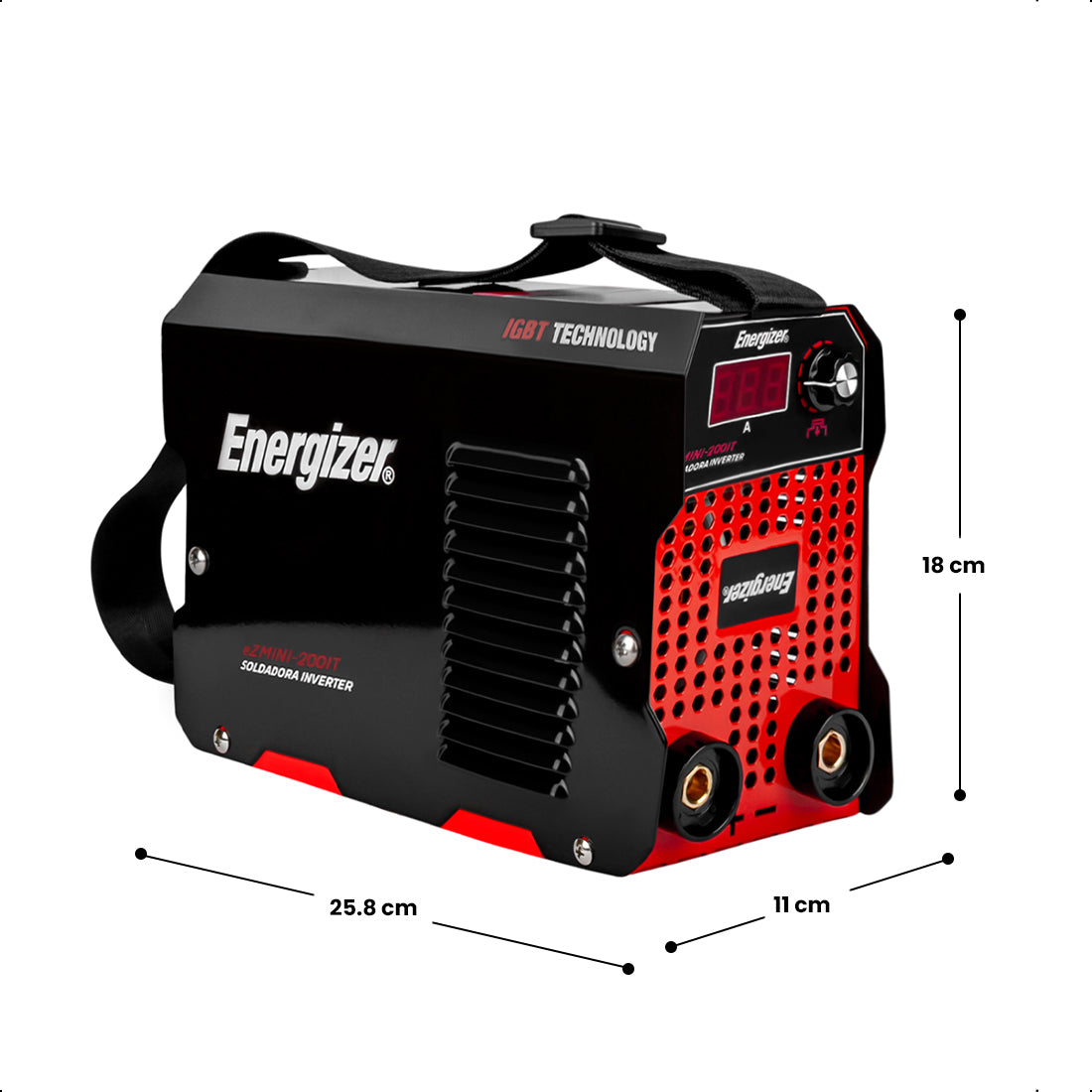 Soldadora inversora EZMINI-200IT 200 A, 110 V, ENERGIZER