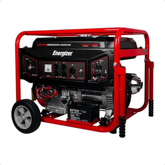 Generador portátil 5.5 kW 389CC 25L Regulador Voltaje Arr Man ENERGIZER