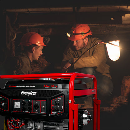 Generador portátil 5.5 kW 389CC 25L Regulador Voltaje Arr Man ENERGIZER