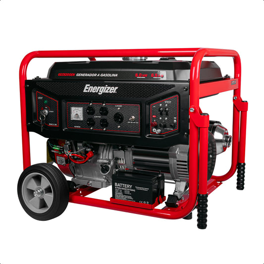 Generador portátil 6.5 kW 420CC 25L Regulador Voltaje Arr Man ENERGIZER
