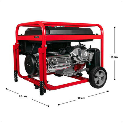 Generador portátil 6.5 kW 420CC 25L Regulador Voltaje Arr Man ENERGIZER