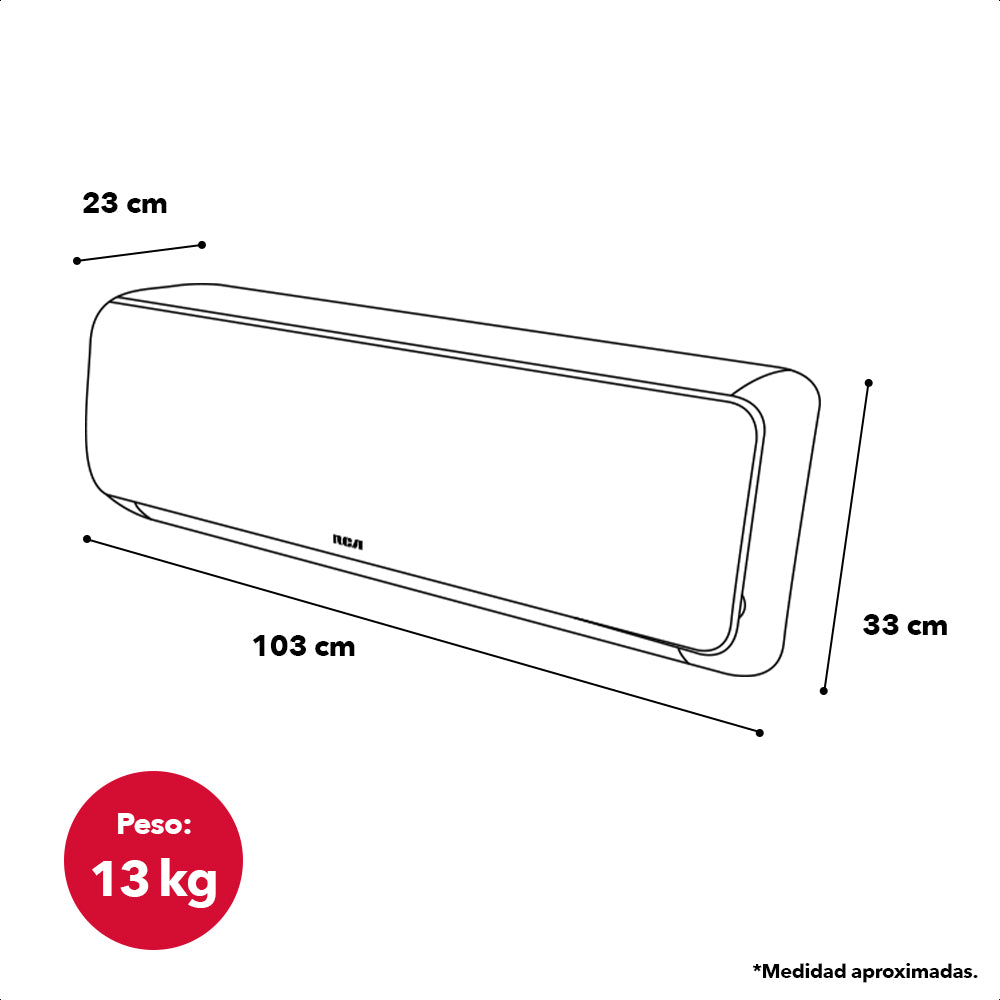 Aire Acondicionado Mini Split 18,000BTU 1.5T 220-240V